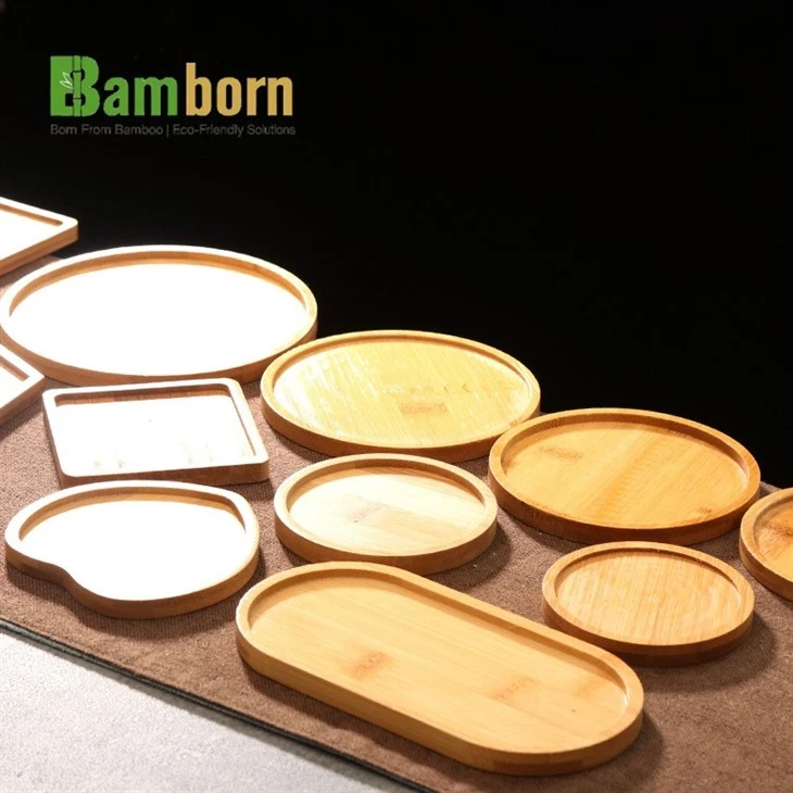 Reusable bamboo coasters for restaurants factory